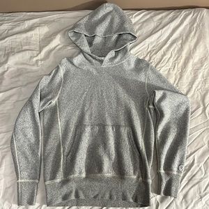 Todd Snyder Heavyweight Popover Hoodie, Light Grey, XS